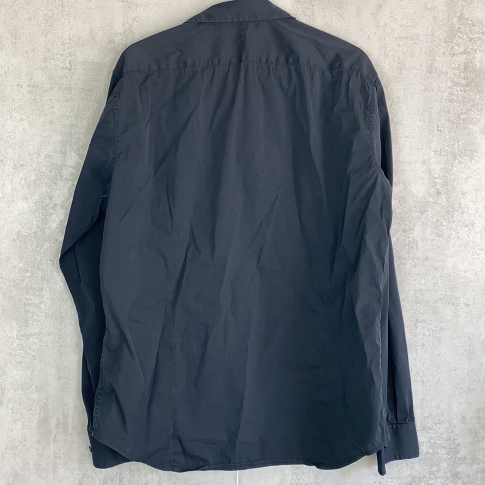 Theory black button down blouse - Picture 6 of 6
